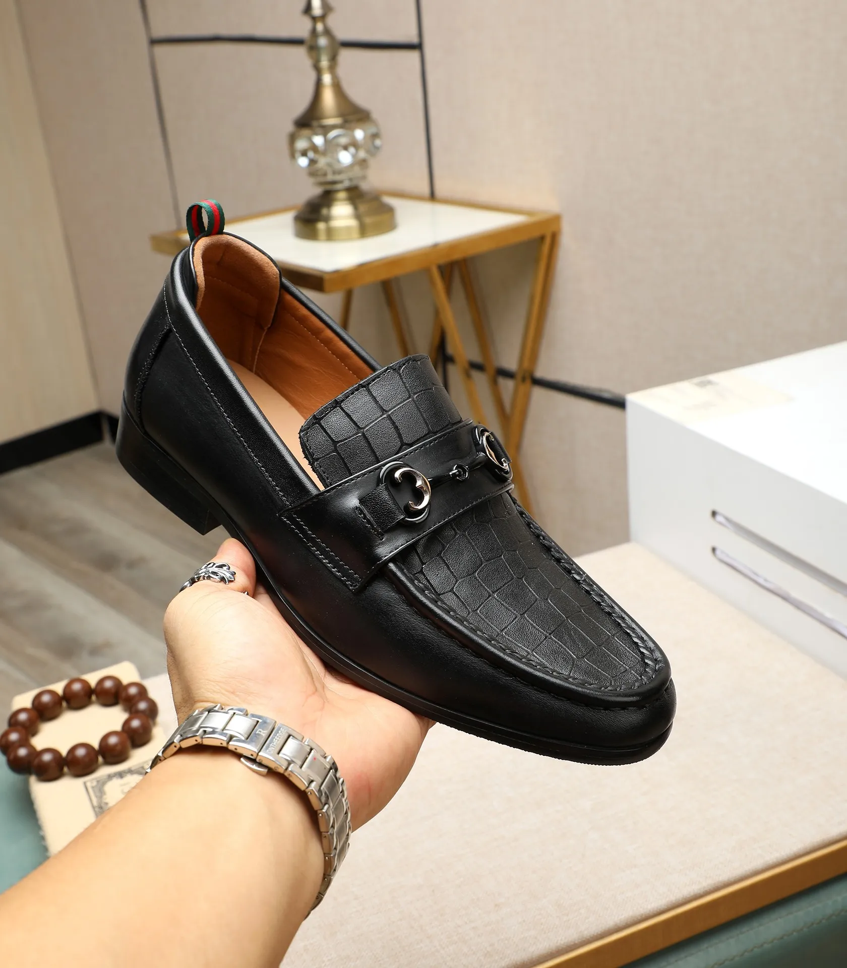 Men's shoes 💰500 📛📛Original (water-dyed cow lining) GUCCI official website formal shoes 🌀 Italian 🇮🇹 imported cowhide ➕ top imported water-dyed cowhide lining 💋 fine handmade original bottom, the real thing looks better when photographed in person Standard size 38-44